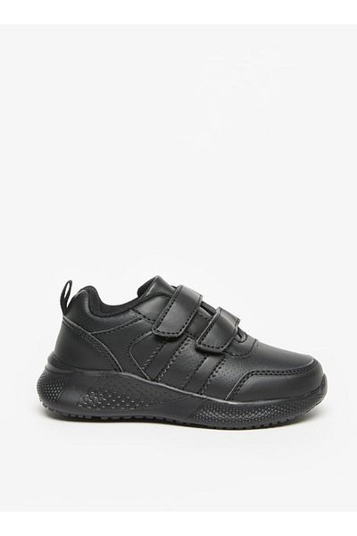 LBL by Shoexpress Solid School Shoes with Hook and Loop Closure