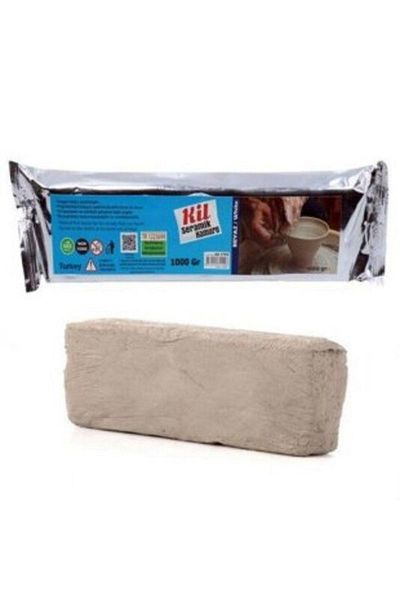 AYMAGNET Ceramic, Clay Dough, 1000 Gr, White Color, Modeling Mud, Natural, Ceramic Dough