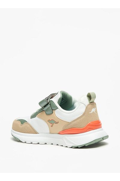Kangaroos Boys' Panelled Walking Shoes with Hook and Loop Closure