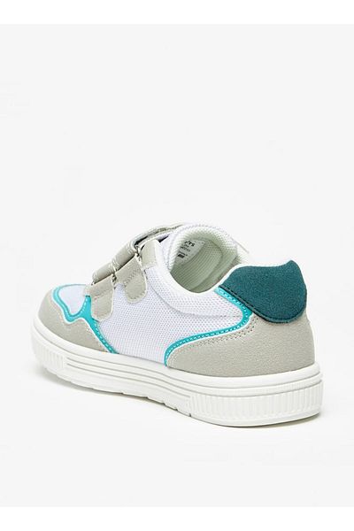 Juniors Colourblock Sneakers with Hook and Loop Closure