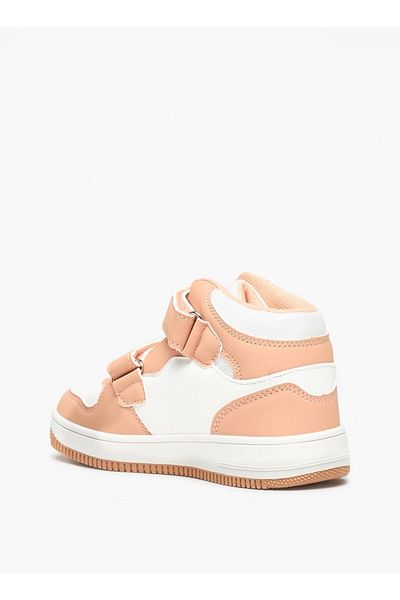Kappa Girls' Panelled High Top Sneakers with Hook and Loop Closure
