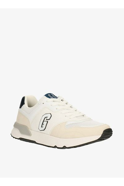 GAP Men's Logo Detailed Sneakers with Lace-Up Closure