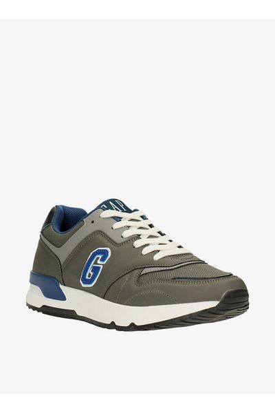 GAP Men's Logo Detailed Sneakers with Lace-Up Closure
