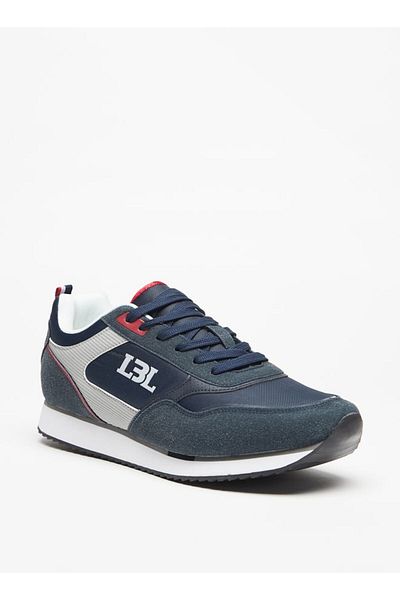 LBL by Shoexpress Men's Panelled Low Ankle Lace-Up Sneakers