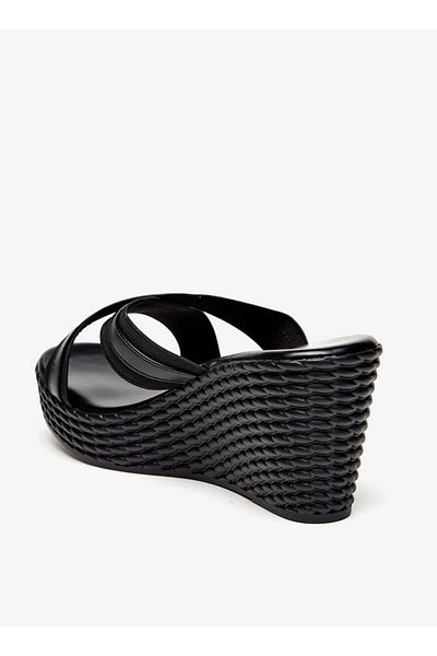 Flora Bella by Shoexpress Solid Criss Cross Slip-On Sandals