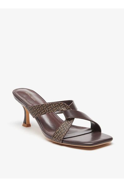 Flora Bella by Shoexpress Strappy Slip-On Sandals with Stiletto Heels