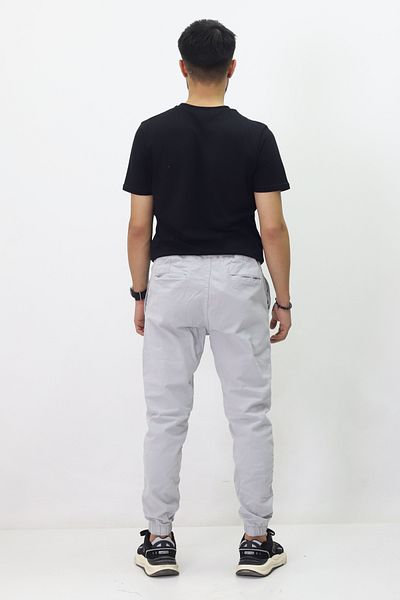 GZT TEKSTİL Men's Relaxed Cut Elastic Waist Woven Trousers - T7800