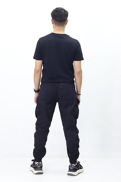 GZT TEKSTİL Men's Summer Woven Trousers - Cargo Pocket and Elastic Waist (j833)