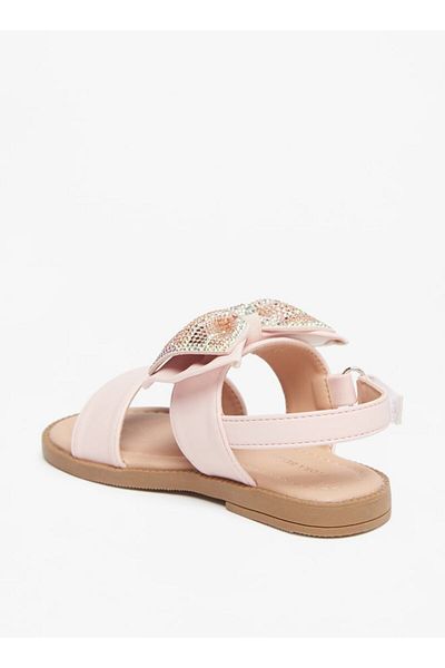 Flora Bella by Shoexpress Embellished Bow Detail Backstrap Sandals