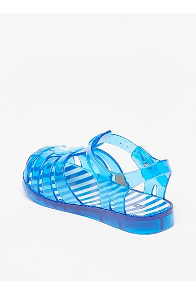 LBL by Shoexpress Boys' Dolphin Applique Transparent Buckle Sandals