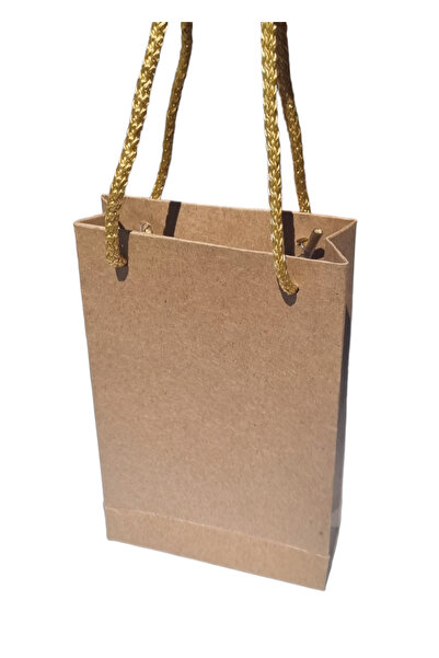 ecenplast Karton İp Saplı Çantası 25 Adetli Kraft