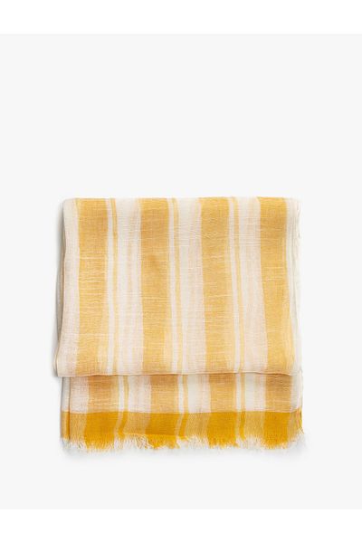 Koton Linen Scarf Striped 70x180 cm