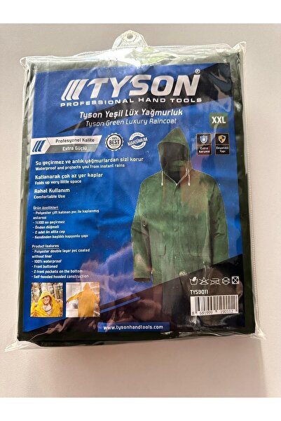 TYSON Yeşil Lüx Yağmurluk