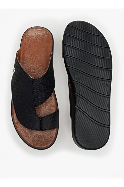 LBL by Shoexpress Men's Textured Slip-On Arabic Sandals