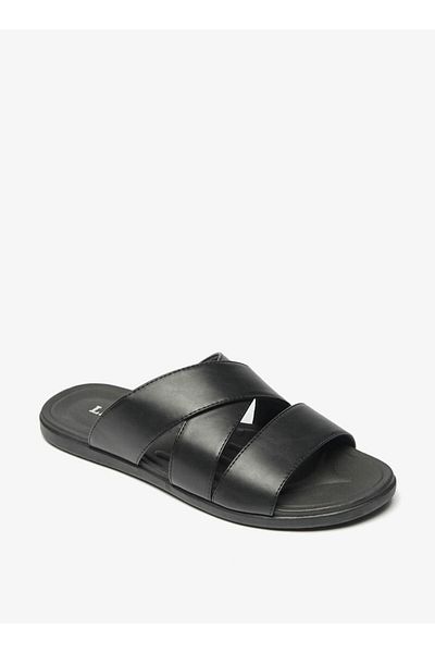 LBL by Shoexpress Katı Slip-On çapraz Askılı Sandaletler