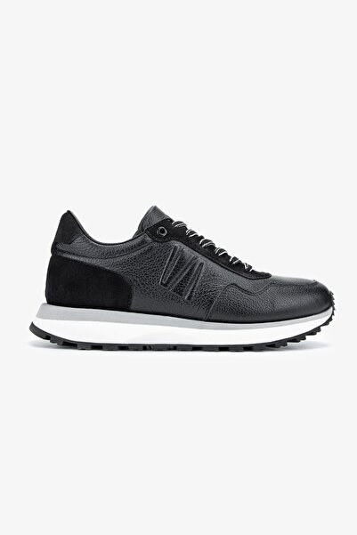 Valmenti Noa Erkek Siyah Hakiki Deri Sneakers & Spor Ayakkabı