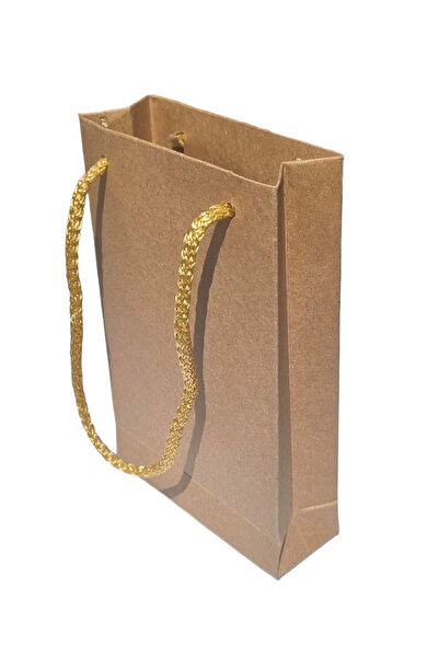 ecenplast Karton İp Saplı Çantası 25 Adetli Kraft