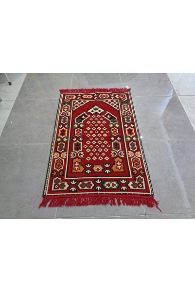 ŞAHMERDANOĞLU Şahmerdanoğlu 120x80Cm Kırmızı Renkli Şölen Kumaştan Dokuma Har...