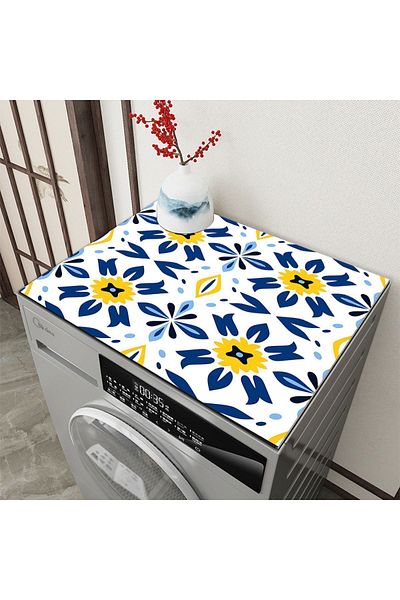 Else Halı Washing Machine Dryer Refrigerator - Liquid Proof Non-Slip, Washable Cover