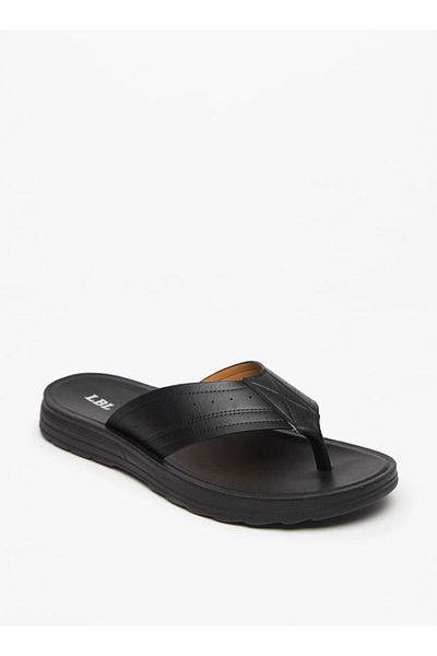 LBL by Shoexpress Men's Textured Slip-On Thong Sandals