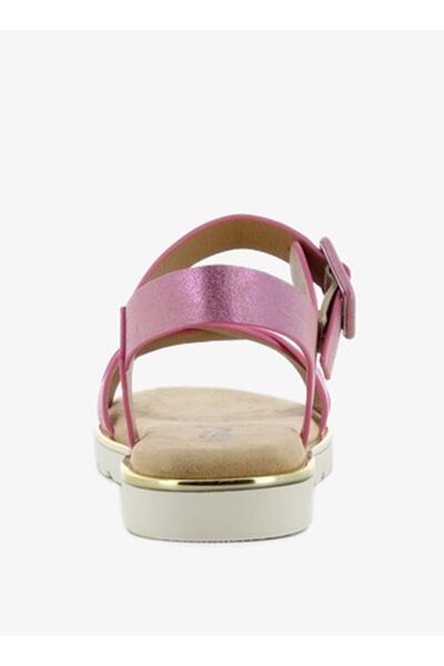 SJ Women's Cross Strap Sandals with Buckle Closure