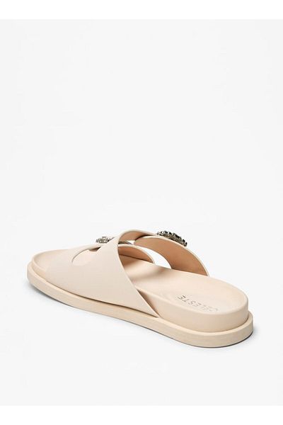 Celeste Women's Buckle Detail Slip-On Flat Sandals