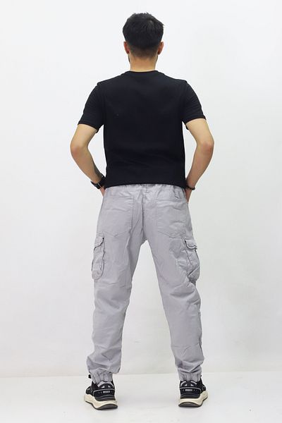 GZT TEKSTİL Men's Cargo Pants - Loose Elastic Waist (J-B 1833)