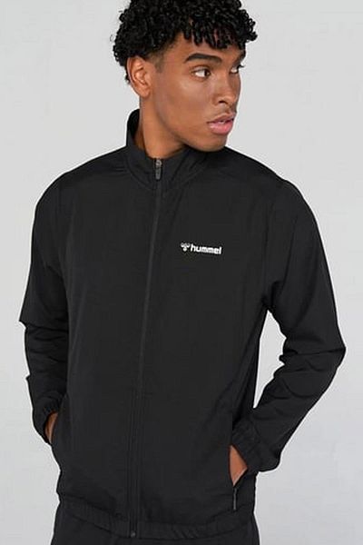 hummel Ανδρικό φούτερ με βαμβακερό φερμουάρ - Φούτερ 922104-2001 ΜΑΥΡΟ