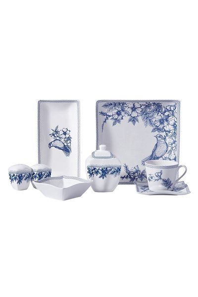 KORKMAZ Link Collection 28 Piece Square Breakfast Set A8570