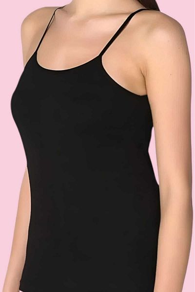 Mood Agenda 3 Pieces Women's Cotton String Strap Tank Top