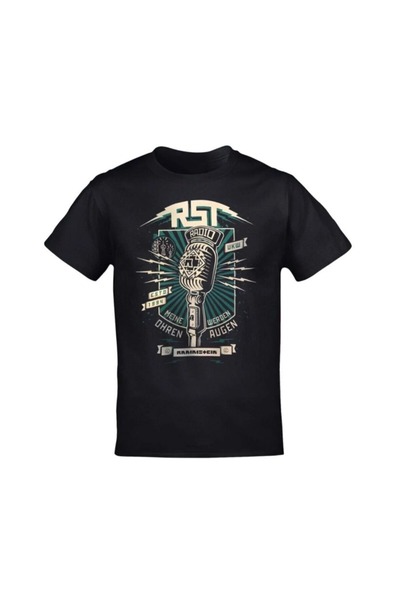CONSTRAİN Rammstein radio štampana unisex crna majica