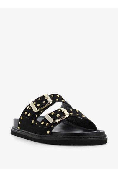 SJ Women's Embellished Slip-On Slide Sandals