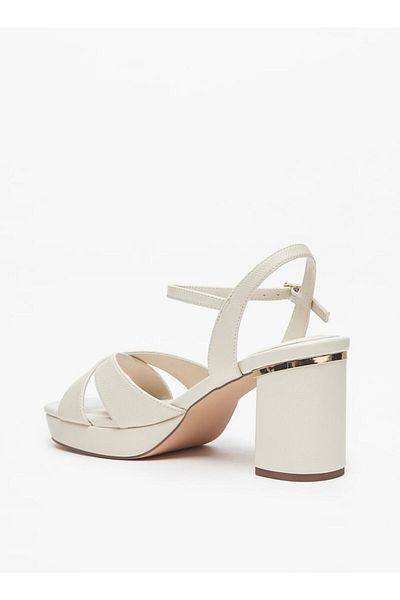 Celeste Women's Textured Sandals with Block Heel