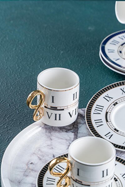 ACAR Timeless 6 Kişilik Kahve Fincanı Takımı - 90 ml