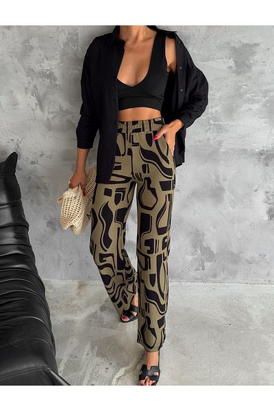 fiolin Women's Knitted Crepe Pants - Comfortable and Stylish