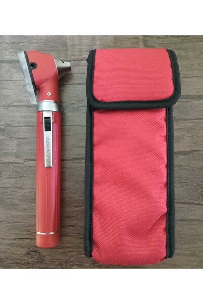 Pulsemed Beyaz (Led) Işıklı Otoskop -Kırmızı Renk