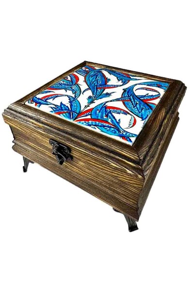 Çini Evi هدية عيد ميلاد - صندوق مجوهرات خشبي