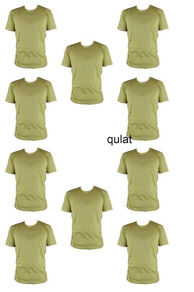 QULAT Pack of 10 - Soldier Short Sleeve Undershirt Economic for Beginner