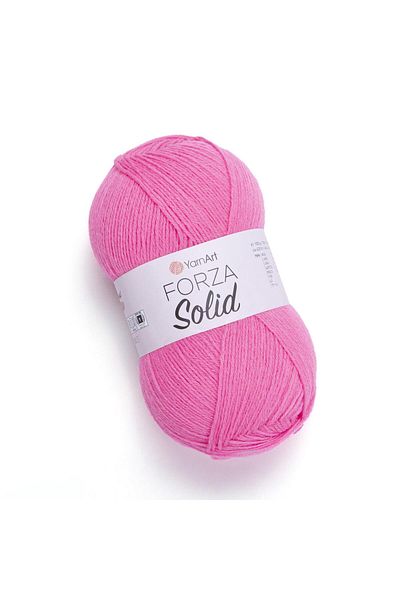 Yarnart FORZA SOLID Χειροποίητο Πλεκτό Σχοινί Seker Pink - 4642