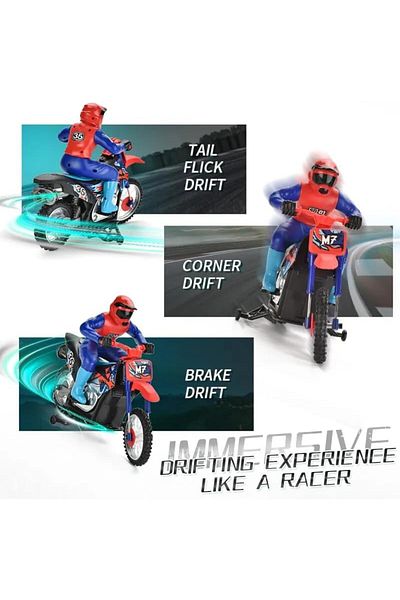 Crazon 2.4G Scale 1:10 Smoking Motorcycle