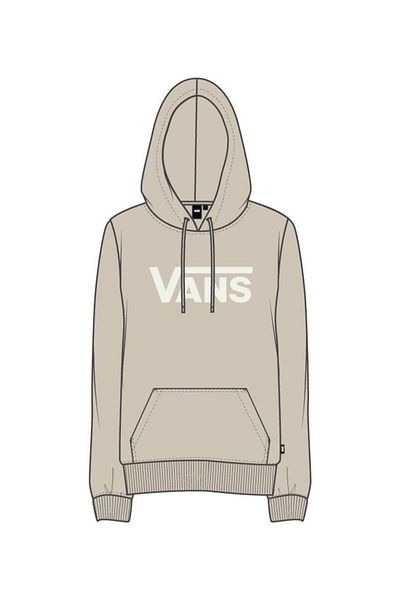 Vans WM DROP V LOGO Women's Sweat Shirt - Hoodie-B VN0A5HNP2N11 S