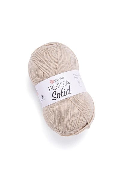 Yarnart FORZA SOLID Μπεζ Χειροποίητο Πλεκτό - IPI Beige-4604