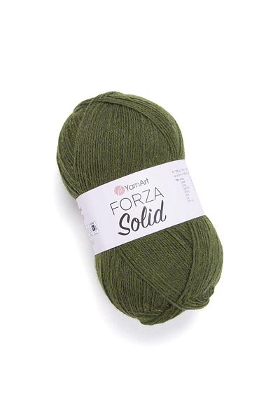 Yarnart FORZA SOLID Πράσινη Πλεκτή Χέρι - Κορδόνι-4626