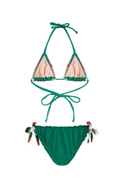 AQUELLA Colorful Knitwear Girl's Bikini Set - Triangle Design