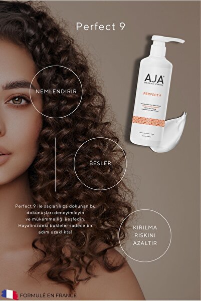 AJA Kıvırcık&Dalgalı Saçlar İçin(boucle) Bukle Belirginleştirici Bakım Kremi Argan&Kolajen Spf 15 500ml