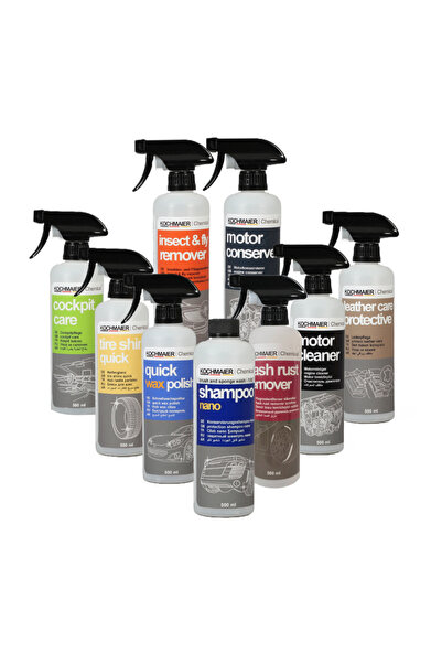 Kochmaier 9'lu Profesyonel SET Oto Detay Ürünleri 9x500 ml