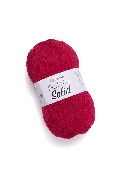 Yarnart Forza Solid Red Knitting Yarn - 4645