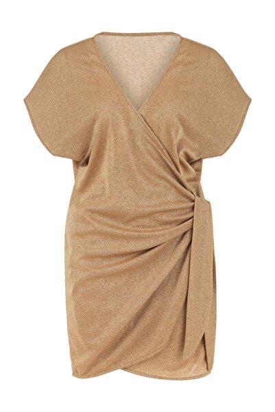 AQUELLA Glitter Mink Double Breasted Beach Tunic