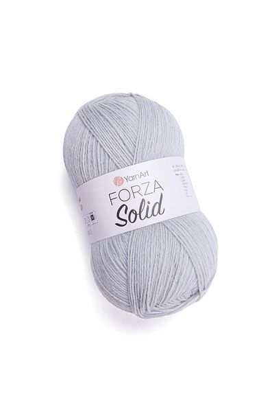 Yarnart FORZA SOLID - Γκρι πλεκτό νήμα - 4612 Model Clothes