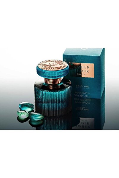 Oriflame Portakal Çiçeği Menekşe ve Esmer Şeker Notalı Amber Elixir Kristal EdP Etkiyeyici Kadın Parfümü